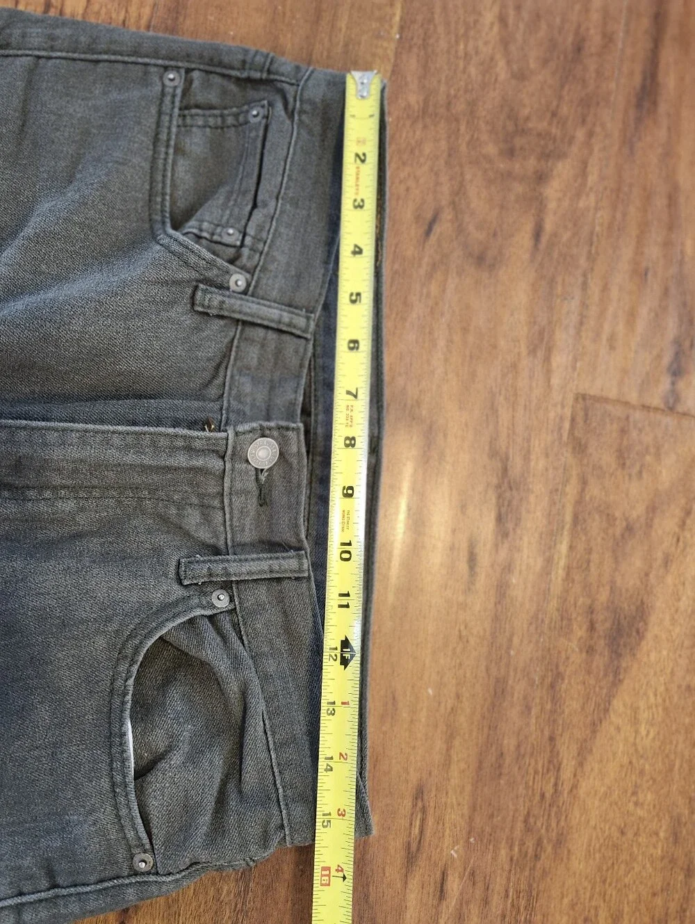 Mens Gray Levi Strauss 511 32 X 34 Softer Feel